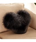Home Cushion Pillow can be Washed without Core Heart-shaped Pillowcase, Size: 40x50cm(Dark Gray)