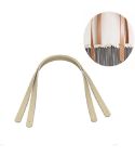 60cm Straight Rivet PU Crossbody Bag Strap Bag Accessories(Cream)