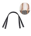60cm Straight Rivet PU Crossbody Bag Strap Bag Accessories(Black)