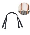 60cm Straight Rivet PU Crossbody Bag Strap Bag Accessories(Dark Brown)