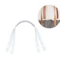 60cm Straight Rivet PU Crossbody Bag Strap Bag Accessories(White)