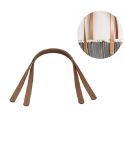 60cm Straight Rivet PU Crossbody Bag Strap Bag Accessories(Khaki)