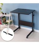 Removable Laptop Desk Lazy Bed Study Desk Bedside Computer Desk, Size:60x40cm(Black Walnut With Slot)