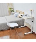 Removable Laptop Desk Lazy Bed Study Desk Bedside Computer Desk, Size:60x40cm(White Maple)