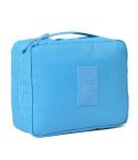 Convenient Travel Cosmetic Makeup Toiletry Case Wash Organizer Storage Pouch Bag(Sky blue)