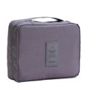 Convenient Travel Cosmetic Makeup Toiletry Case Wash Organizer Storage Pouch Bag(Gray)