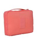 Convenient Travel Cosmetic Makeup Toiletry Case Wash Organizer Storage Pouch Bag(Watermelon red)