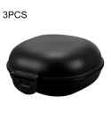 3 PCS Bathroom Dish Plate Case Home Shower Travel Hiking Holder Container Soap Box(black)