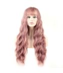 Fluffy Long Curly Hair Mix Womens Wigs