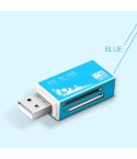 Multi in 1 Memory SD Card Reader for Memory Stick Pro Duo Micro SD,TF,M2,MMC,SDHC MS Card(Blue)