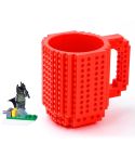 Building Blocks Design Creative Milk Mug Coffee Cup Build-on Brick Drinking Water Holder, Value:301-400ml(Red)