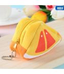 Cute Fruit Wallet Gift Plush Coin Purse Female Bag(orange)