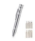 8 In 1 Multifunctional Mini Aluminum Tool Pen Screwdriver Set(Silver)