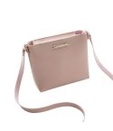 Women Solid zipper Shoulder Bag Crossbody Bag Messenger Phone Coin Bag(Pink)