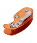 Portable Metal Key Storage Clip with Aluminum Alloy Back Clip(Orange)