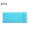 2 PCS Long Nylon Mesh Bath Shower Body Washing Clean Exfoliate Puff Scrubbing Towel Cloth Scrubbers Body Face Wash Cleaning Towel(Blue)