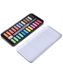 Solid Watercolor Paint Set Portable Drawing Acrylic Art Painting Supplies(24 colors)