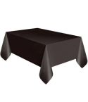 Disposable Plastic Tablecloth Solid Color Wedding Birthday Party Table Cover Rectangle Desk Cloth Wipe Covers(black)