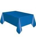 Disposable Plastic Tablecloth Solid Color Wedding Birthday Party Table Cover Rectangle Desk Cloth Wipe Covers(blue)