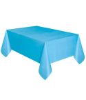 Disposable Plastic Tablecloth Solid Color Wedding Birthday Party Table Cover Rectangle Desk Cloth Wipe Covers(sky blue)
