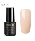 3 PCS Semi Permanent Soak Off Salon UV Nail Gel Polish Nail Art Lacquer Top Base Coat(01)