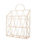 Nordic Style Magazine Holder File Book Rack Desktop Hanging Shelf(Gold)