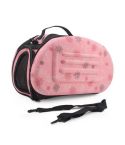 Portable Cats Handbag Foldable Travel Bag Puppy Carrying Mesh Shoulder Pet Bags(Pink)
