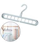 Home Storage Organization Clothes Hanger Drying Rack Plastic Scarf Clothes Hangers(Green)