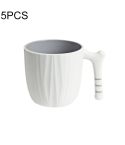 Simple Household Rinse Cup with Handle Creative Wash Cup, Capacity:301-400ml(Grey White)
