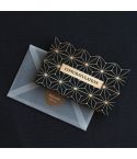 6 PCS Creative Business Bronzing Thanksgiving Birthday Card(Congratulation)