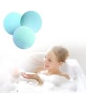 3 PCS 10g Natural Bubble Shower Bombs Ball Bath Salt Body Essential Oil Bath Ball(Blue)