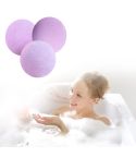 3 PCS 10g Natural Bubble Shower Bombs Ball Bath Salt Body Essential Oil Bath Ball(Purple)