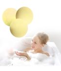 3 PCS 10g Natural Bubble Shower Bombs Ball Bath Salt Body Essential Oil Bath Ball(Yellow)