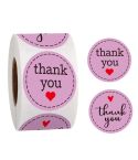 Roll Seal Sticker Thank You Sticker Flower Decoration Sticker Label, Size: 2.5cm / 1inch(A-56)