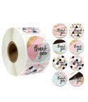 Roll Seal Sticker Thank You Handmade Wedding Decoration Sticker Label, Size: 2.5cm/1 inch(A-31)