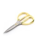 K82 Stainless Steel Alloy Scissors Multifunctional Household Powerful Diamond Scissors(Golden)