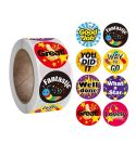 Children Toy Reward Stickers Office Stationery Decoration Label Sealing Sticker, Size: 2.5cm / 1inch(A-112)