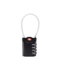 Zinc Alloy Red Dot Luggage Small Padlock Small Mini Code Lock(Black)