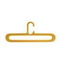 Hanger Plastic Fit Non-Slip Clothes Rack Simple And Flexible Storage Hanger Hook(Yellow)