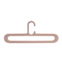 Hanger Plastic Fit Non-Slip Clothes Rack Simple And Flexible Storage Hanger Hook(Pink)