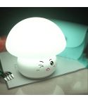 Silicone Colorful Mushroom Night Light Bedside Sleeping Table Lamp, Power source: 0.8W(Cute Mushroom)