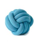 Hand-Made Knotted Ball Pillow, Size: Diameter: 25~30cm(Coral Blue)