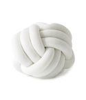 Hand-Made Knotted Ball Pillow, Size: Diameter: 25~30cm(White)