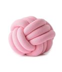 Hand-Made Knotted Ball Pillow, Size: Diameter: 25~30cm(Pink)