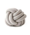 Hand-Made Knotted Ball Pillow, Size: Diameter: 25~30cm(Camel Grey)