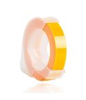 CIDY 9mm 3D Embossed Manual Label Tape, Suitable Label Machine DYMO1610 / Motex1540 Sticker Printer(Yellow 3D-625)