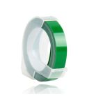 CIDY 9mm 3D Embossed Manual Label Tape, Suitable Label Machine DYMO1610 / Motex1540 Sticker Printer(Green 3D-725)