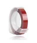 CIDY 9mm 3D Embossed Manual Label Tape, Suitable Label Machine DYMO1610 / Motex1540 Sticker Printer(Maroon 3D-MA25)