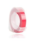 CIDY 9mm 3D Embossed Manual Label Tape, Suitable Label Machine DYMO1610 / Motex1540 Sticker Printer(Pink 3D-PK25)
