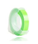 CIDY 9mm 3D Embossed Manual Label Tape, Suitable Label Machine DYMO1610 / Motex1540 Sticker Printer(Fluorescent Green 3D-FG25)